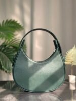 Plain Hobo HandBag - Green - Image 6