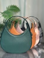 Plain Hobo HandBag - Green - Image 7